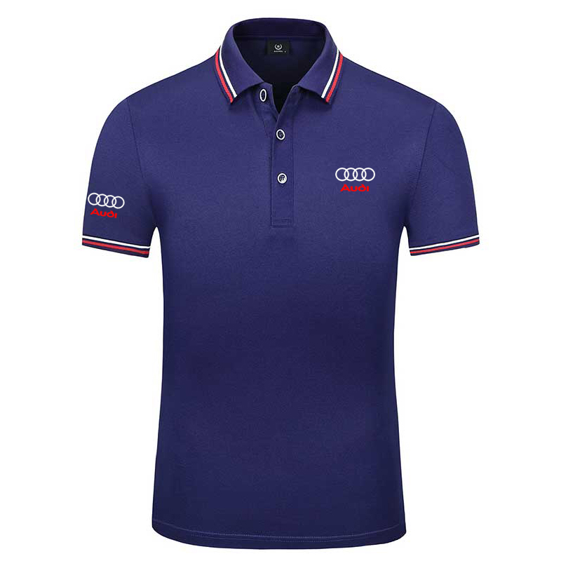 Polo Audi 2022 Manches Courtes en Coton Extensible Piqué Pour Homme